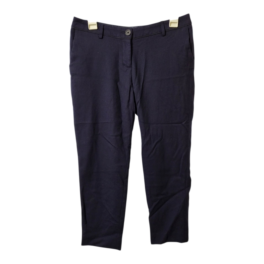 💕Boden Womens‎ Dark Blue Wool Blend Capri Trousers Size 6P New